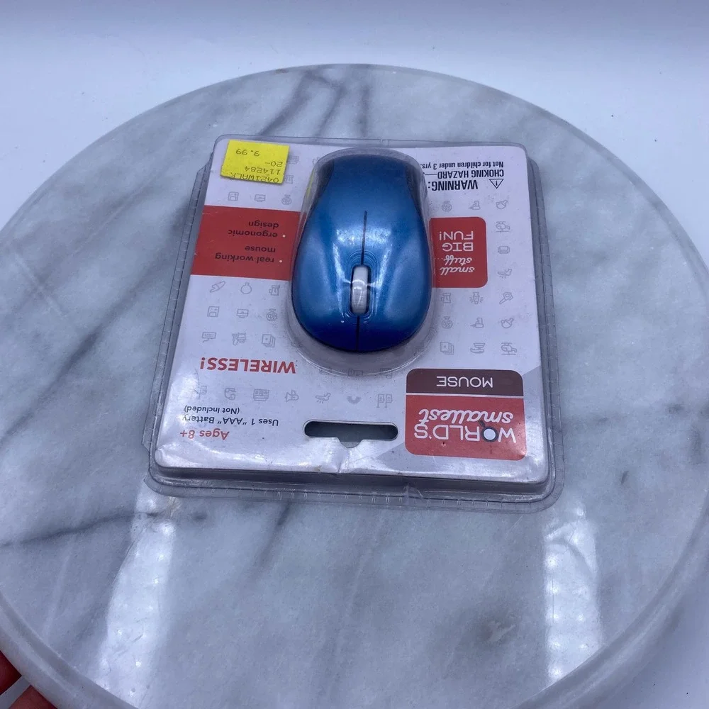 World's Smallest Wireless Mouse Blue Mini Working Ergonomic 4206 NEW Westminster